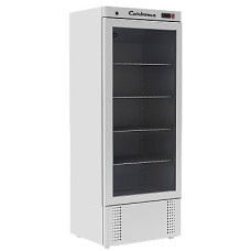 Холодильный шкаф Полюс Carboma R560 С (стекло) INOX