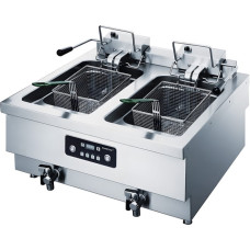 Фритюрница открытого типа RGT10E-2E, 2 ванны по 10 л