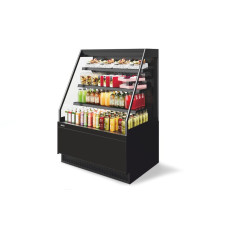 Витрина Кондитерская Vete II kub OF 130, Чёрный муар/Металлик (T9005M.VG033.B9005M)