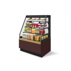 Витрина Кондитерская Vete II kub OFT 130, Шоколад/Золотой глянец (T1036.V1036.BN23219)