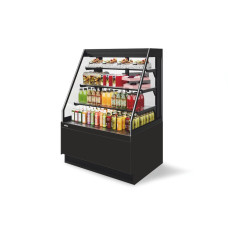 Витрина Кондитерская Vete II kub OFT 130, Чёрный муар/Металлик (T9005M.VG033.B9005M)