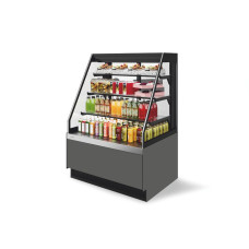 Витрина Кондитерская Vete II kub OFT 130, Серый матовый/шлифованная нержавейка (T7016M.VG033.B7016M)