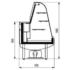 Холодильная витрина CRYSPI Octava К 1500