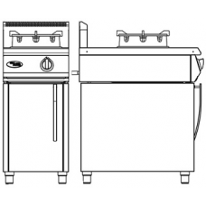 Плита газовая Гриль Мастер WOK Ф1ДГ/800