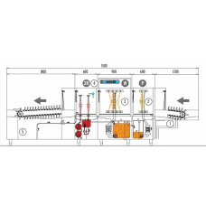Туннельная посудомоечная машина Dihr FX 380