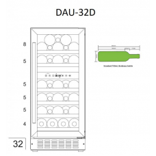 Винный шкаф Dunavox DAU-32.78DB