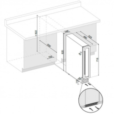 Винный шкаф Dunavox DX-7.20WK/DP