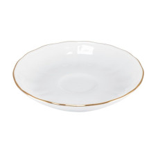 Блюдце LE COQ ANTHIROS white, gold 15х15х2, LANT007BI155150