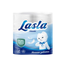 Бумага туалетная Lasla Classic Dual Save, 95х125 мм