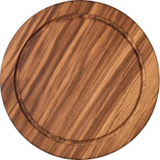 Доска для подачи круглая с выемкой, дуб, D=25,H=1см PPwood 4091070