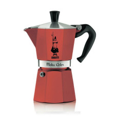 Гейзерная кофеварка Bialetti MOKA EXPRESS, красная, на 3 порции 4942