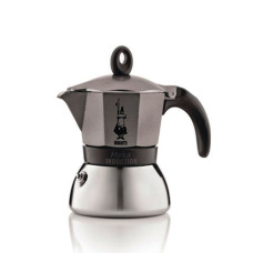 Гейзерная кофеварка Bialetti MOKA INDUCTION антрацит, на 3 порции 4822