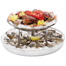 Горка для морепродуктов 2-х ярус. d=45-36см. "Pure" нержавеющая сталь