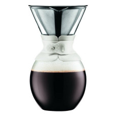 Кофейник с фильтром Bodum Pour Over 1.5 л. белый