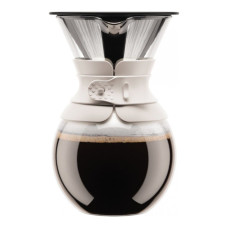 Кофейник с фильтром Bodum Pour Over 1 л. белый