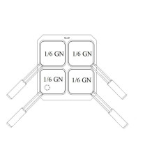 Комплект из 4х корзин GN 1/6 для макароноварки VEROTERM
