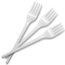 Одноразовая продукция: Вилка столовая пластик. /пач.=100 шт. (пач.)