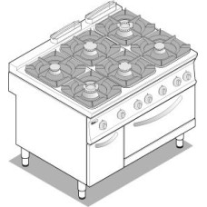 Плита газовая TECNOINOX PFG12GG9