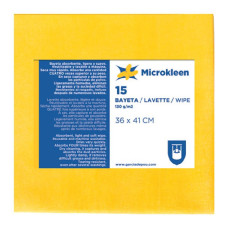 Салфетки микрофибра 130г/м2 "MICROKLEEN" 36x41 см, желтые 81210130