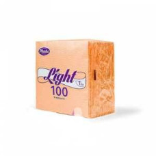 Салфетки Plushe Light, 1 слой, 90 лист, бел/пастель, сплошное, 15 в уп, абрикосовый