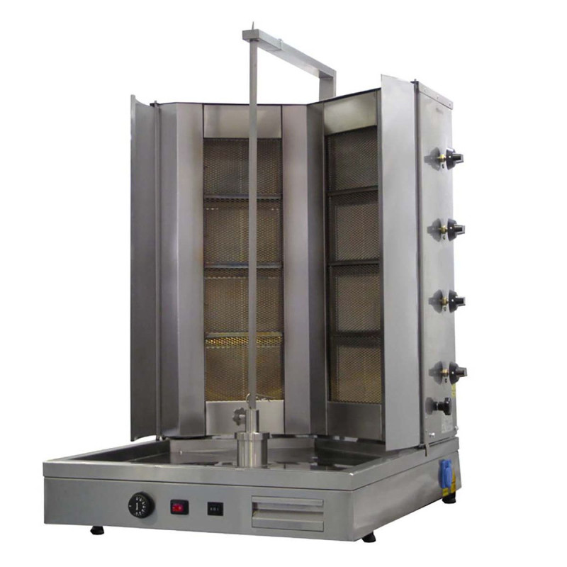 Шаурма-гриль с подставкой OZTI 44GUD-V-CA, V TYPE, ROBAX THERMAL GLASS