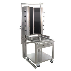 Шаурма-гриль с подставкой OZTI 55GUD-V-CA, V TYPE , ROBAX THERMAL GLASS