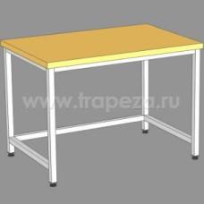 Стол кондитерский ТТМ SSKs-150/8 SSKs-150/8 сварной., б/борта, б/полки, бук.столеш.