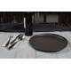 Тарелка P.L. PROFF CUISINE Black Raw Steller d=270*35 мм.(53171)  81223132