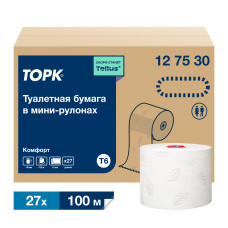 Туалетная бумага в миди-рулонах Торк, категория качества Комфорт, 2-сл.