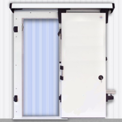 Дверной блок для холодильной камеры Профхолод откатная дверь 1800x2000 (80мм) - фото 1
