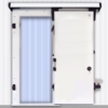 Дверной блок для холодильной камеры Профхолод откатная дверь 1800x2600 (80мм) - фото 1