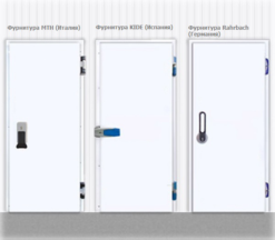 Дверной блок для холодильной камеры Профхолод распашная одностворчатая дверь 1200x2000 (80мм) - фото 1
