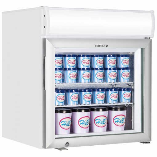 Шкаф морозильный со стеклом Tefcold UF50GCP-P - фото 1