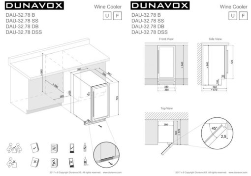 Винный шкаф Dunavox DAU-32.78DB - фото 2