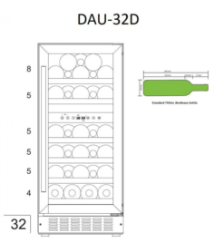 Винный шкаф Dunavox DAU-32.78DB - фото 1