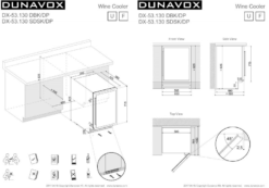 Винный шкаф Dunavox DX-53.130DBK/DP - фото 1