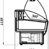 Витрина холодильная Полюс ВХС-1
