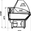 Витрина холодильная Полюс ВХС-1